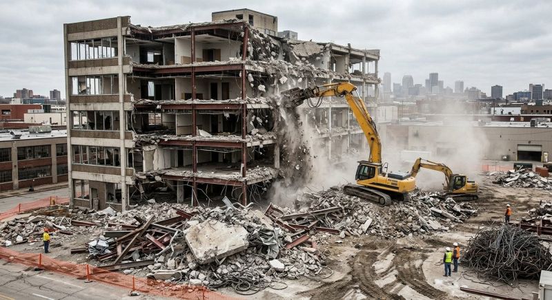 Commercial Building Demolition in Sacramento, CA
